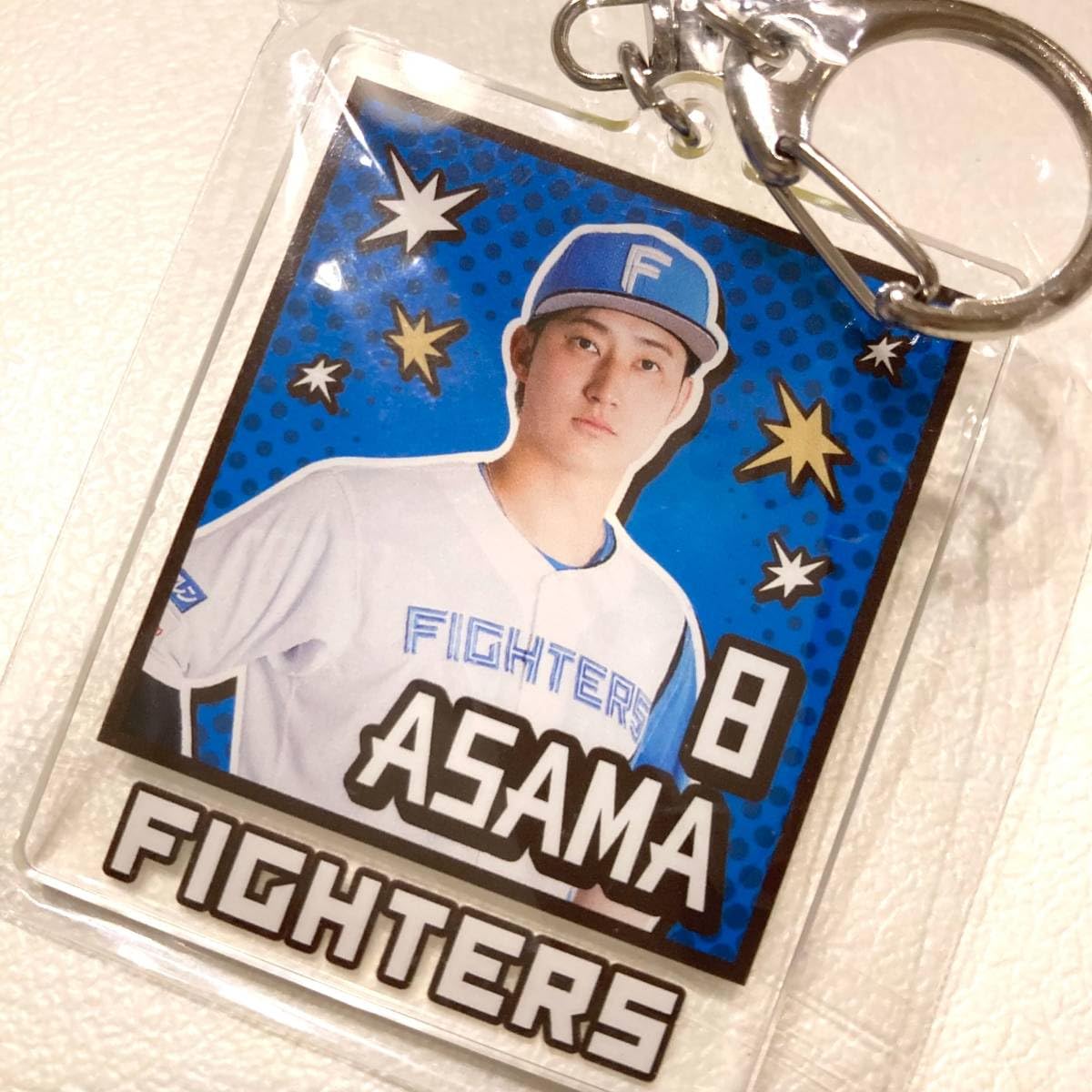 ファイターズ アメコミ風アクリルキーホルダー、似顔絵ピンバッジ ファイターズ アメコミ風アクリルキーホルダー、似顔絵ピンバッジ